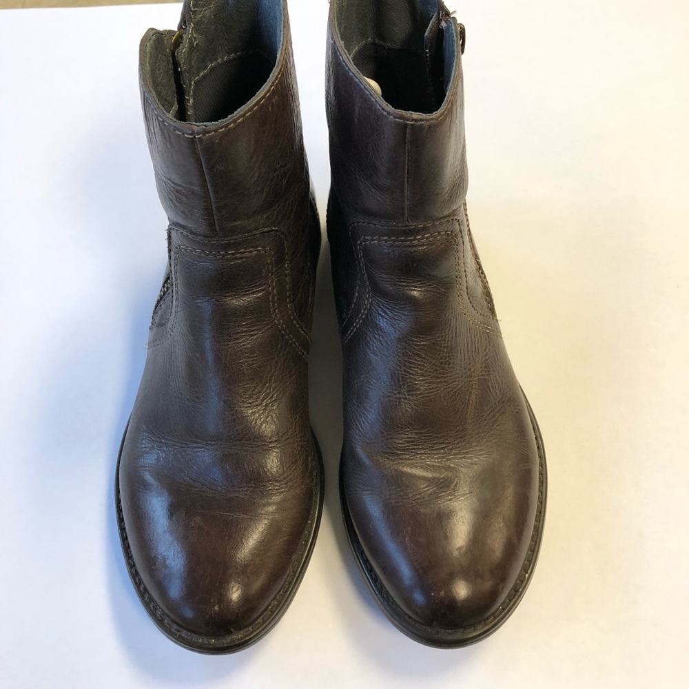 Bussola Brown Leather Booties Sz. EU 36